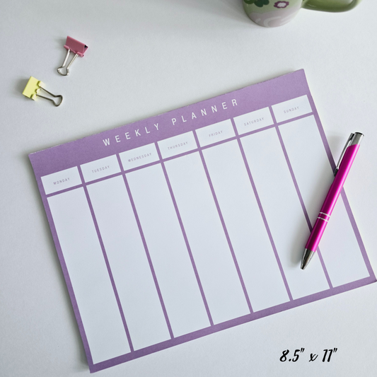 Agenda semanal /Weekley planner pads